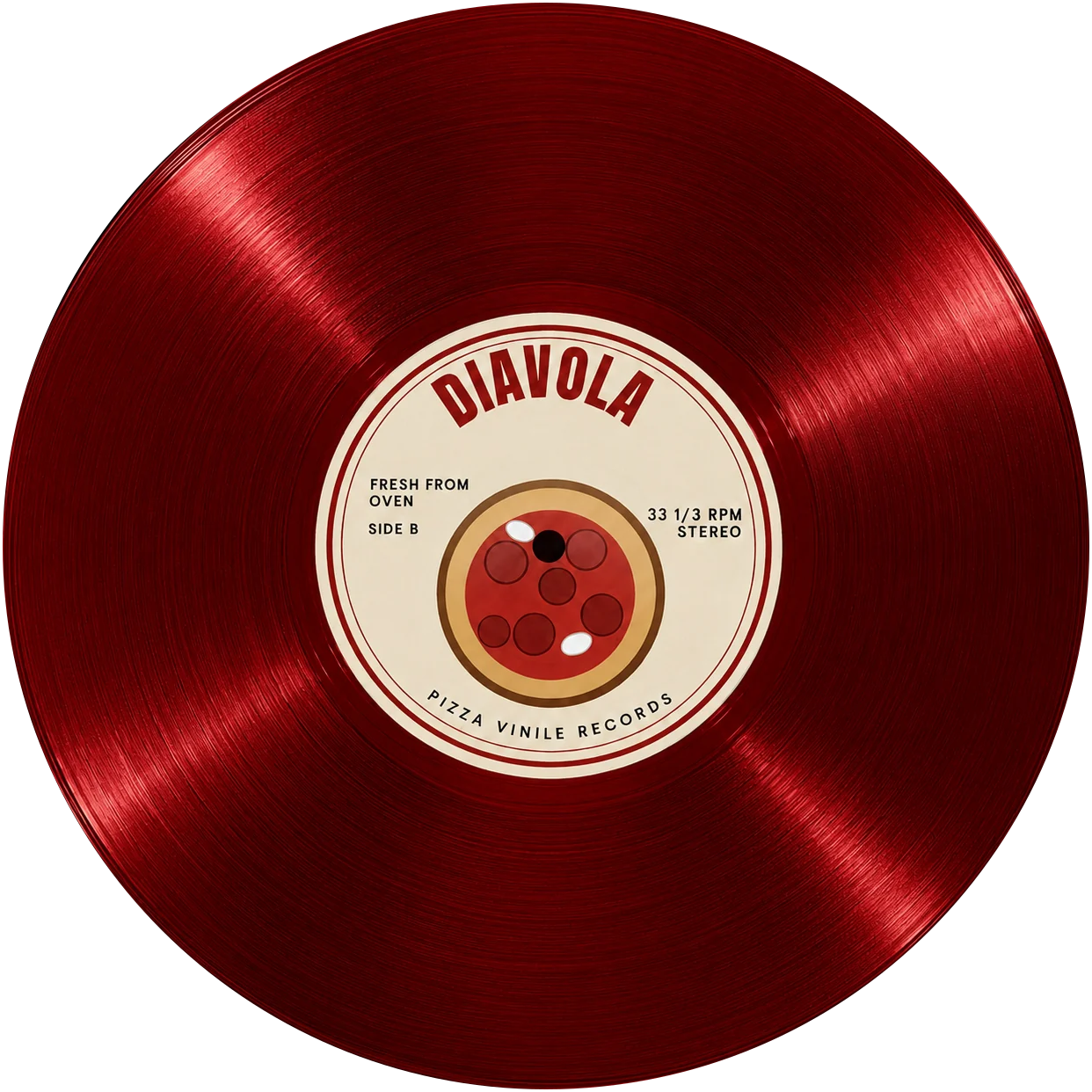 Diavola, pressed on crimson red vinyl